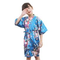 [Misia Luxury] Kimono for Girls, Children, Kids, Japanese Style, Traditional, Floral Pattern, Costume with Obi (Sash), Set, Cosplay, Yukata, Event,