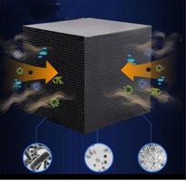 Premium Activated Carbon Air Filter Cube for Odor Elimination and Air Purification 10x10x10 Inches, Long-Lasting Performance