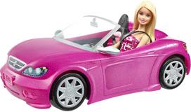 Barbie Barbie and Cute Pink Car [Dress-up Doll & Vehicle] [Doll and Accessories Included] [Ages 3+] DJR55