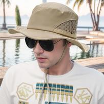 GLO-STORY Men's Outdoor Sun Protection Bucket Hat One Size
