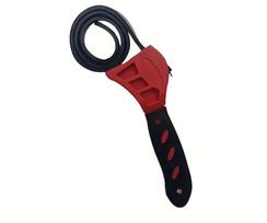 Multi Functional 6inch Belt Wrench Oil Filter Puller Strap Spanner Chain Wrench Strap Opener, Adjustable  Disassembly Tool raudona