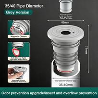 Universal Silicone Water Drains Connector Anti-odor Leakage Protection Sewer Pipe Plug Washing Machine Water Plug Bathroom
