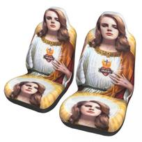 Lana Del Rey Jesus Universal Car Seat Cover Four Seasons Women Music Singer Car Seat Cushion Fiber Car Accessories