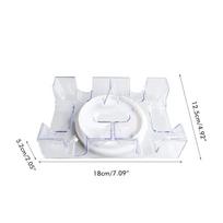 Playing Card Holder 2 Deck/6 Deck Rotating Card Tray Convenient Playing Card Holder Clear Card Game Organizer