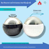 60 Stainless Steel Ice Wave Massage Roller - Multifunctional Cold Compress & Meridian Massager White Base
