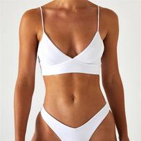 2023 Exclusive Solid Color Split Bikini Swimwear Small balta