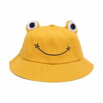 New Breathable Frog Bucket Hats Parent-Unisex with Big Eyes Sun Shading Caps Foldable Fishing Caps Summer Outdoor S