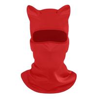 Fashion Quick Dry Balaclava Face Mask Breathable Sun Protection Full Face Mask Ice Silk Motorcycle Mask Summer raudona