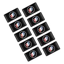 10PCS 3D Epoxy Steering Wheel Decor Sticker Car Styling Interior Decals For Buick Regal 2009-2016 2011 2012 2013 2014 2015