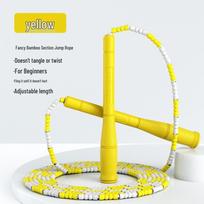 Adjustable Bamboo Jump Rope for Children - Perfect for Primary Students, Beginners, Adults, and Kindergarten Fitness