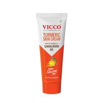 Vicco Turmeric Skin Cream | With Turmeric & Sandalwood Oil for Glowing Skin I Acne Control & Natural Glow I 70gm 70g