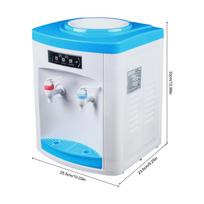 Electric Hot and Cold Water Cooler Dispenser Versatile Desktop Top Loading Water Dispenser for Home Office (110V US / 220V EU) White and Blue