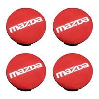 4 vnt. 56 mm 100 metų korporacijos ratlankio centrinės dalies dangtelis Logotipas Stebulės dangtelis Ženklelis Emblema Mazda 3 Axela BP CX-30 Priedai 2020-2023