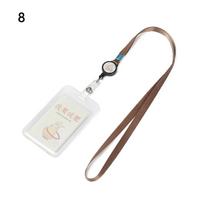 Multifunctional Lovely Office School ID Business Case Retractable Card Holder Name Badge Holder Bank Credit Card