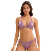 European and American swimsuit straps triangle bag bikini sexy bikini spot S violetinė