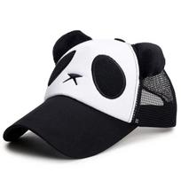 Hip Hop Breathable Panda Baseball Cap Mesh Cartoon Panda Snapback Sun Hat Adjustable Snapback Sports Net Hat Sports