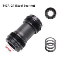DJC Bike Bottom Bracket T47-Sieries Ceramic Bearing for MTB Road Bike Big Thread 24mm 30mm DUB 77 79 86.5 BB bb79 T47A-24 Steel