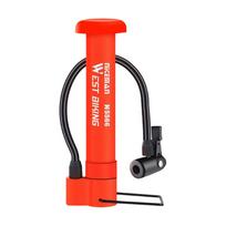 Portable Bicycle Pump 80PSI Bike Manual Air Pump Balloon Tire Inflator Schrader Valve Floor Pump Universal Cycling Accessories