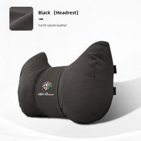 Keychain High-end Leather Car Seat Headrest Memory Foam Comfort Neck Pillow For Alfa Romeo 4C 159 166 Spider Giulia 156 147 GT