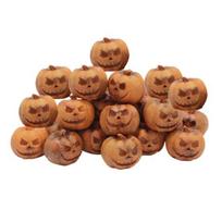 20 vnt. Helovino mini moliūgo figūrėlė Miniatiūrinis besišypsantis veidas Moliūgo statula Dervos moliūgo skulptūra Namų biuro stalo dekoracija Šventės ornamentas pumpkin