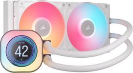 CORSAIR iCUE LINK TITAN 240 Radiator RX ARGB Case Fan with LCD Screen, Liquid CPU Cooler, White CW-9061025-WW