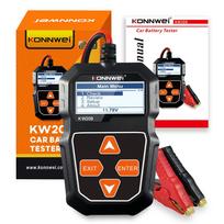 KONNWEI KW208 Battery Tester 12V Automotive Battery Charger Inspection Tools 100 to 2000CCA Cranking Charging Circut Analyzer KW208