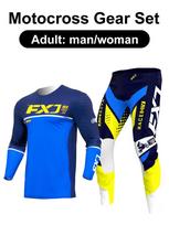 motocross gear set Enduro cross Jersey Pant Kits Racer Gear Set Off-road Mens Kits Women's mountain Downhill Motorcycle MX XL-36