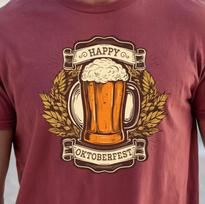 Happy Oktoberfest Beer Mug T-shirt, German Bavarian Festival Tee, Drinking Shirt M