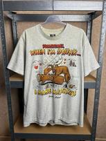 Vintage 90s Drunk Moose Sometimes I Make Mistakes Funny Humor Sex T-shirt Size L XL