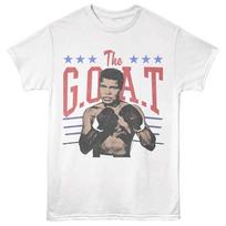 Muhammad Ali - The Goat - White - Front Print  Unisex Short Sleeve Children's T-shirt 160