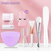 Silicone Face Mask Mixing Bowl Set Mixing Stick Spa Tool Beauty Salon Bowl Spoon Mask Mud Film Brush Silicone Facial Skincare