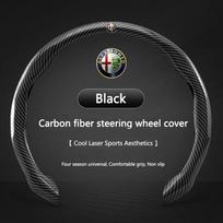 For Alfa Romeo Giulia Stelvio Giulietta 156 159 147 Mito Tonale Brera Disco V Car steering wheel cover Protect Shell Stickers juoda