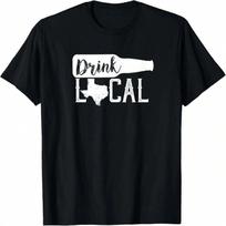 Texas Drink Local Distressed Lone Star State T-Shirt S įvairiaspalvis