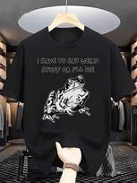 Unisex T-Shirt With Cartoon Frog Graphic &  I Have To Say WeiJIAN Stuff I'll Die  Text M