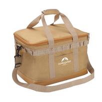 Oxford Camping Storage Bag Save Space Waterproof BBQ Organizer Bag Durable Portable Webbing Antiskid Foot Rest Outdoor Equipment CHINA beige