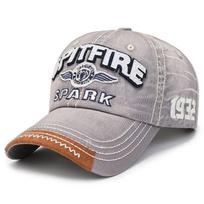 Embroidered letter  SPARK 1932 washed cotton baseball cap women fashion casual cap retro do old visor hat men pilka spalva