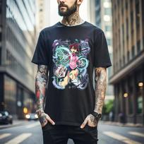 100% cotton TOPS UNISEX TEES MENS WOMENS Dandadan Seiko Ayase T-shirt Cosplay Momo Anime GiftExclusive Shirt All Size 270 M juoda