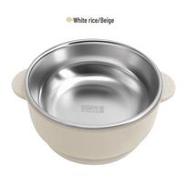 Durable Silicone Stainless Steel Bowl with Suction Cup – Anti-Tip, Food-Grade Baby Product