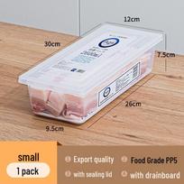 Japan Double-Door Food-Grade Refrigerator Freezer Storage Box Large 5.5L