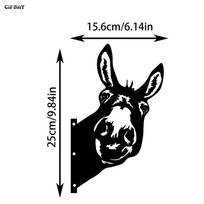 Metal Donkey Head Wall Art Vintage Farmhouse Fence Decor Party