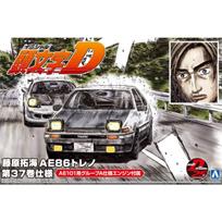 Aoshima Bunka Kyozai Initial D Takumi Fujiwara AE86 Trueno Volume 37 Scale Plastic Model No.6 1/24