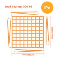 Bulk Cargo Loading Unloading Transfer Hoisting Net Marine Lifting 1x1M Net Wharf Mesh Flat Sling Fall Protection Capacity 30KG