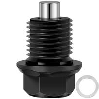 Magnetic Oil Sump Nut M12 x 1.25/ M14 x 1.5 Magnetic Oil Drain Plugs Aluminum Oil Drain Bolt Plugs Engine Drain Nut Bolt Screw M12x1.5 juoda