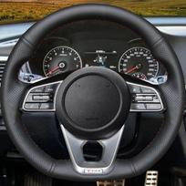 For Kia Sportage 4 Cee'd 3 Proceed Pro Ceed Optima 5 GT-Line Cerato Forte hand stitched  Leather car Steering Wheel Cover style 2