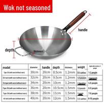 Yuzhuxun Traditional Household Wrought Iron Wok
