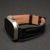 Odinė apyrankė Apple Watch Ultra3 2 49mm 46mm 45mm 44mm vyrams Elegantiška juosta Iwatch serijoms 11 10 9 8 7 6 5 4 SE3 Priedai 49mm 46mm 45mm 44mm ruda