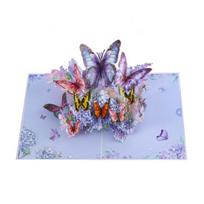 Butterfly 3D Pop-Up Birthday Card Handcrafted Surprise Greeting Card with Intricate Cut-Out Design Unique Gift for Friends Family Anniversary Wishes