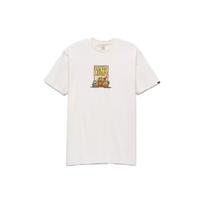 Vans X Sesame Street Collaboration SS23 Sesame Street Pattern Printed Crew Neck Short Sleeve T-Shirt Unisex Tops Antique-White VN000BPV3KS L