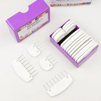 Knit Blockers Set 20 Pcs Stainless Steel Knitting Blocking Combs and Pin with 2 Different Sizes for DIY Knit Crocheting Supplies