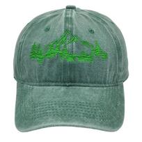 Mountain Trees Baseball Cap Forest Dad Hat For Unisex Women Cotton Embroidered Camping Hiking Explore Outdoor Hats M